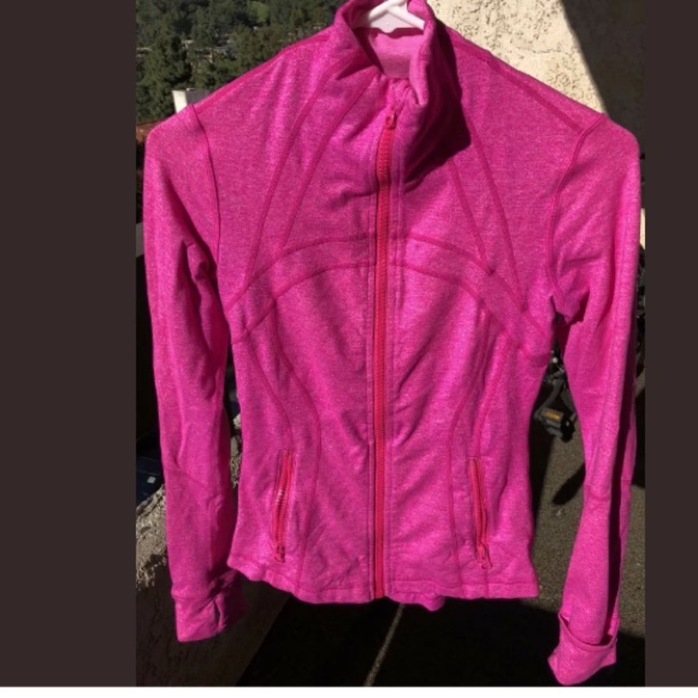 Lululemon Heathered Paris Pink Define Jacket Sz 4